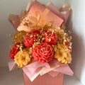 Premium Candle Arrangement "Luxury Rose Gold"