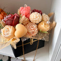 Premium Gift Box of Handmade Candles – Roses