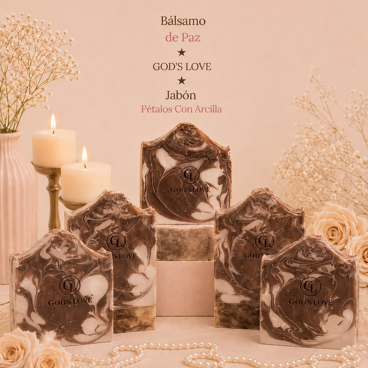 Petal Handmade Soap with Pink Clay – God's Love