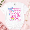 "Teaching Kids and Trusting God" T-shirt – Gift for Christian Teachers and Educators