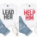 Christian T-Shirt Set for Couples "My Assignment" - Duo of T-Shirts Ephesians 5:23 and Genesis 2:18