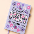 Lavender Notebook "Blessed Mom" – Floral & Butterfly Collection