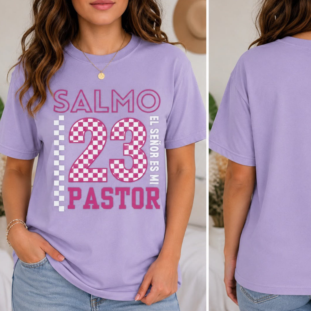 Christian T-shirt "Psalm 23 - The Lord is my Shepherd" - Retro Urban Style T-shirt