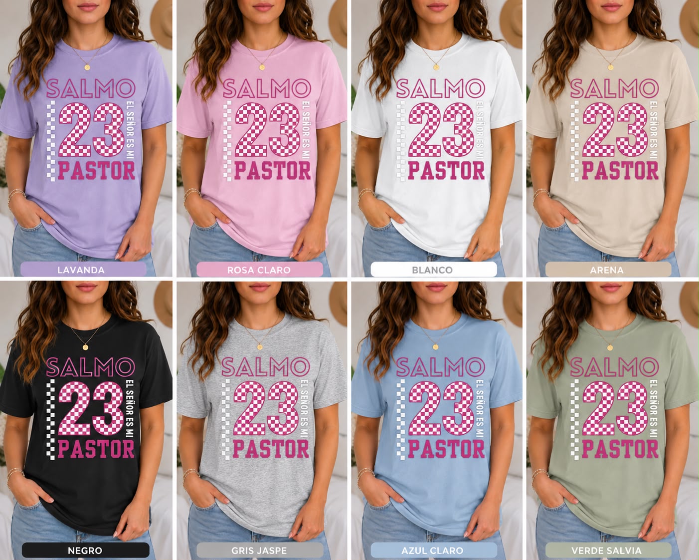 Christian T-shirt "Psalm 23 - The Lord is my Shepherd" - Retro Urban Style T-shirt